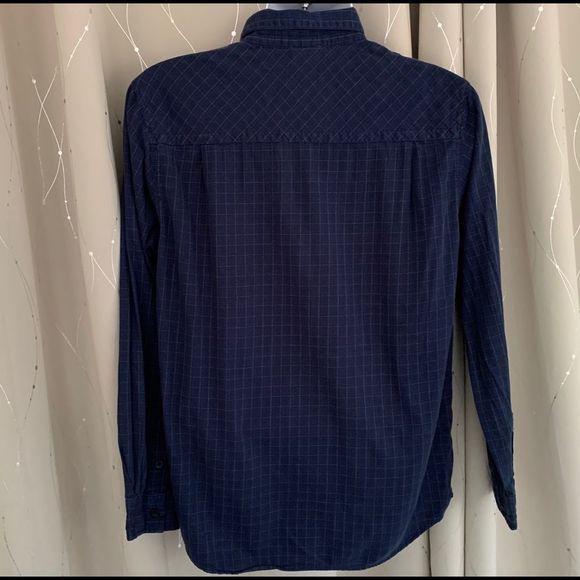 The north Face Dark Blue Long Sleeve Button Up - Picture 8 of 9
